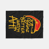 Yinzer Christmas Pittsburgh Santa Yinz Better Watc Fleecedecke (Vorderseite (Horizontal))