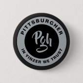 Yinzer Clasp Custom Outerwear Burgh Vintag Pgh Button (Vorderseite)
