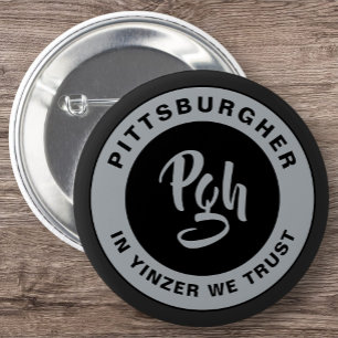 Yinzer Clasp Custom Outerwear Burgh Vintag Pgh Button