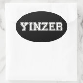 Yinzer Ovaler Aufkleber (Tasche)
