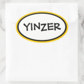 Yinzer Ovaler Aufkleber (Tasche)
