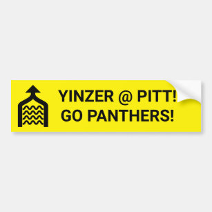 Yinzer Pitt Go Panthers Autoaufkleber