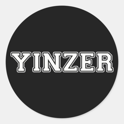 Yinzer Runder Aufkleber (Vorderseite)