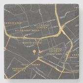 Yinzer-Trinkwasserküste Steinuntersetzer (Vorderseite)