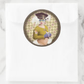 YIP-Klimabim Runder Aufkleber (Tasche)