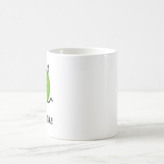 Yip-pea Happy Pea Pun Kaffeetasse (Mittel)