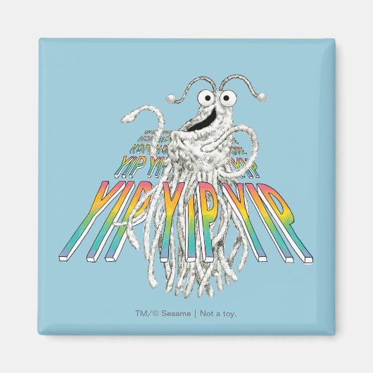 Yip Yips B&W Sketch Zeichnend Magnet (Vorne)
