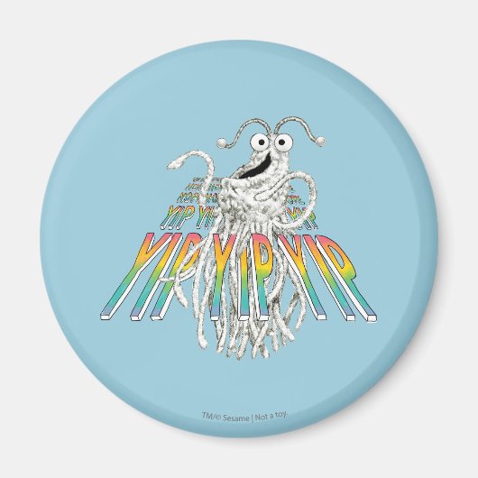 Yip Yips B&W Sketch Zeichnend Magnet (Vorne)