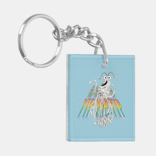 Yip Yips B&W Sketch Zeichnend Schlüsselanhänger (Vorderseite links)