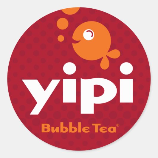 Yipi 3'' Rundaufkleber Runder Aufkleber (Vorderseite)