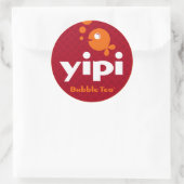 Yipi 3'' Rundaufkleber Runder Aufkleber (Tasche)