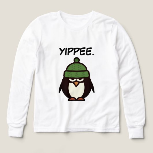 Yippee funny sarcastic penguin cartoon kid's (Design Vorderseite)