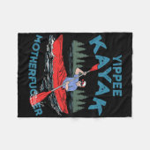 Yippee Kayak Funny Kayaking Boating Saling Lover O Fleecedecke (Vorderseite (Horizontal))