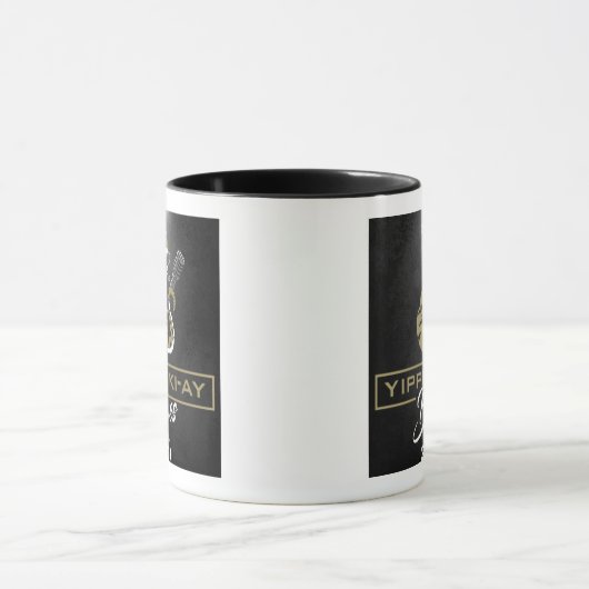 Yippee Ki-Ay Blues Coffee Tasse (Zentrum)
