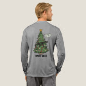 Yippee Ki Ya Yay Untersetzer Tri-Blend Shirt (Voller Rücken)