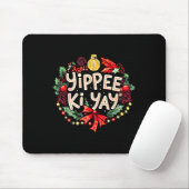 Yippee-ki-yay Funny Christmas Party Long Sleeve Mousepad (Mit Mouse)