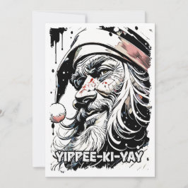Yippee Ki Yay Funny Weihnachtsangebot Pop Kultur Feiertagskarte
