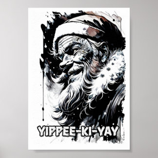 Yippee Ki Yay Funny Weihnachtsangebot Pop Kultur Poster