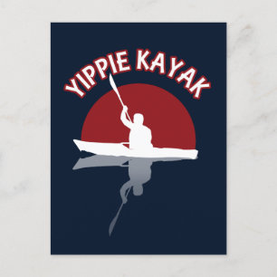 Yippie Kayak Postkarte
