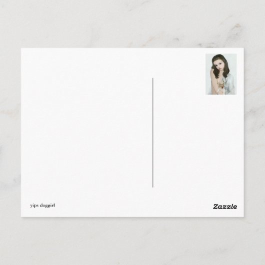 Yips-Hundehütte Postkarte (Rückseite)