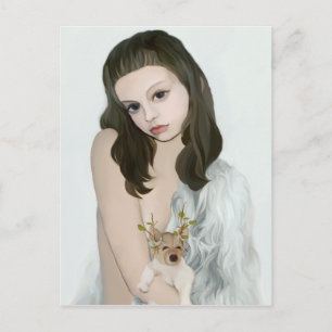 Yips-Hundehütte Postkarte