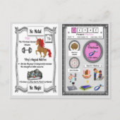 Yitzy - Ytterbium Horn Unicorn Game Card Postkarte (Vorderseite)