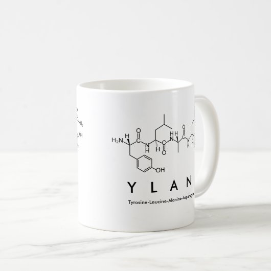 Ylan Peptidname Tasse (VorderseiteRechts)