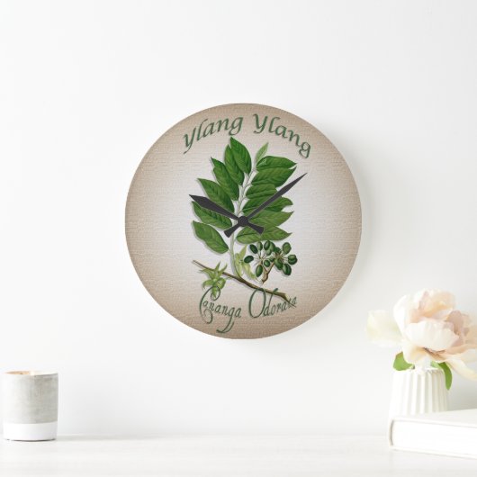Ylang-Ylang Aromatherapie-Uhr Große Wanduhr (Zuhause)