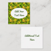 Ylang Ylang Exotic Blume Quadratische Visitenkarte (Vorne/Hinten)