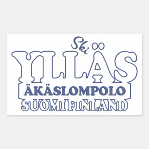 YLLÄS FINLAND-Aufkleber Rechteckiger Aufkleber