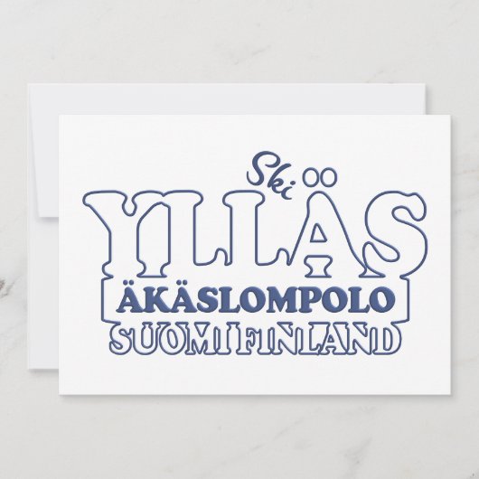 YLLÄS FINLAND - Einladung (Vorderseite)