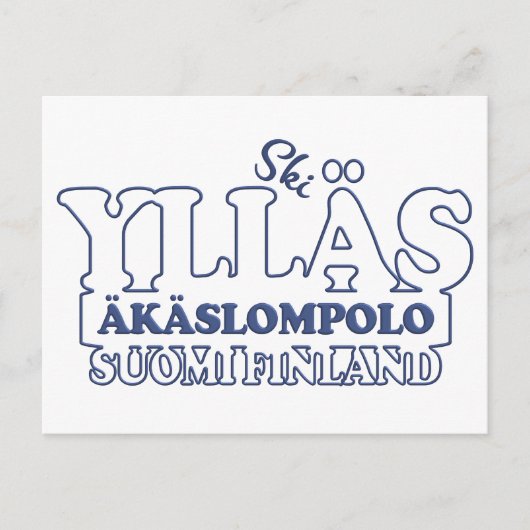 YLLÄS FINLAND Postkarte (Vorderseite)