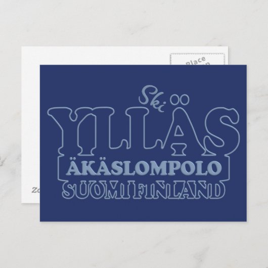 YLLÄS FINLAND Postkarte (Vorne/Hinten)