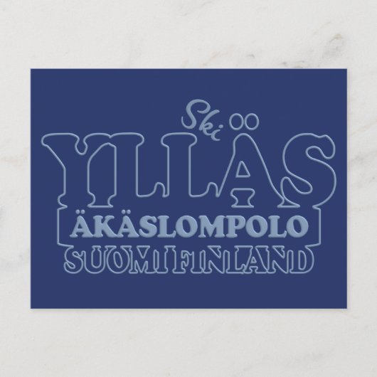 YLLÄS FINLAND Postkarte (Vorderseite)