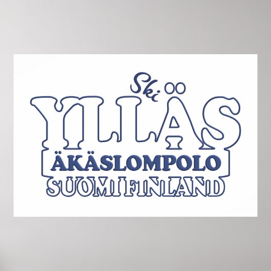 YLLÄS FINLAND Zollposter Poster (Vorne)