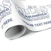 YLLÄS FINLAND Zollverpackungspapier Geschenkpapier (Rolleneckpunkt)