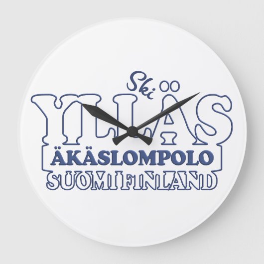 YLLÄS FINNLAND-Wanduhr Große Wanduhr (Vorderseite)