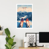 Ylläs Norwegen Ski Kunst 1 Poster (Heimbüro)