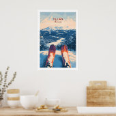 Ylläs Norwegen Ski Kunst 1 Poster (Küche)