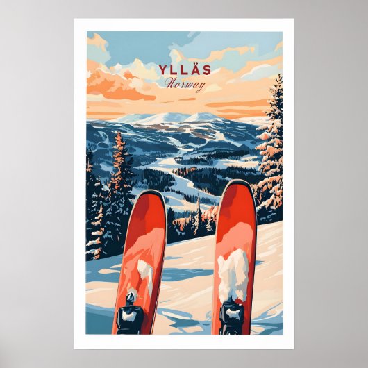 Ylläs Norwegen Ski Poster 1 (Vorne)