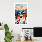 Ylläs Norwegen Ski Poster 1 (Heimbüro)