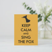 Ylvis Funny Behielt Ruhe und Sing den Fuchs Postkarte (Stehend Vorderseite)