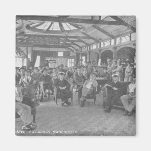 YMCA Herberge, Piccadilly, Manchester, c.1910 Magnet