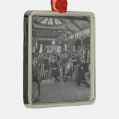 YMCA Herberge, Piccadilly, Manchester, c.1910 Silbernes Ornament (Rechts)