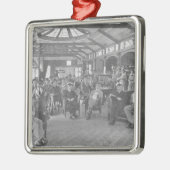 YMCA Herberge, Piccadilly, Manchester, c.1910 Silbernes Ornament (Links)