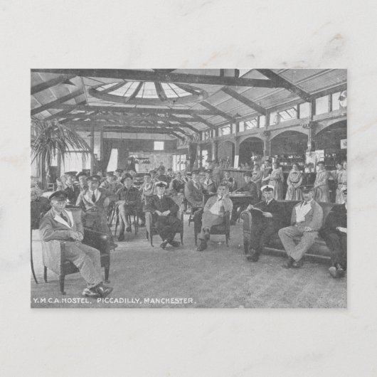 YMCA Hostel, Piccadilly, Manchester, c.1910 Postkarte (Vorderseite)