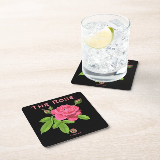 YNOTME DER ROSE Paper Untersetzer (Vor Ort)