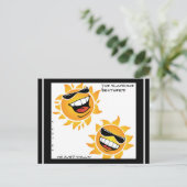 YNOTME, DIE SONNENSCHIRME POSTKARTE (Stehend Vorderseite)