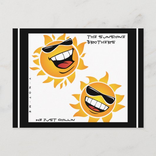 YNOTME, DIE SONNENSCHIRME POSTKARTE (Vorderseite)