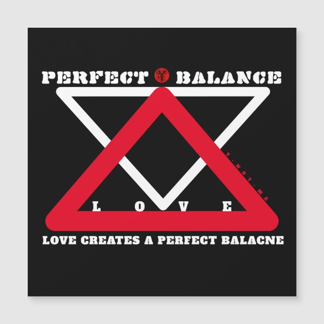 YNOTME PERFECT BALANCE 4b3  Magnetic Card Magnetkarte (Vorderseite)